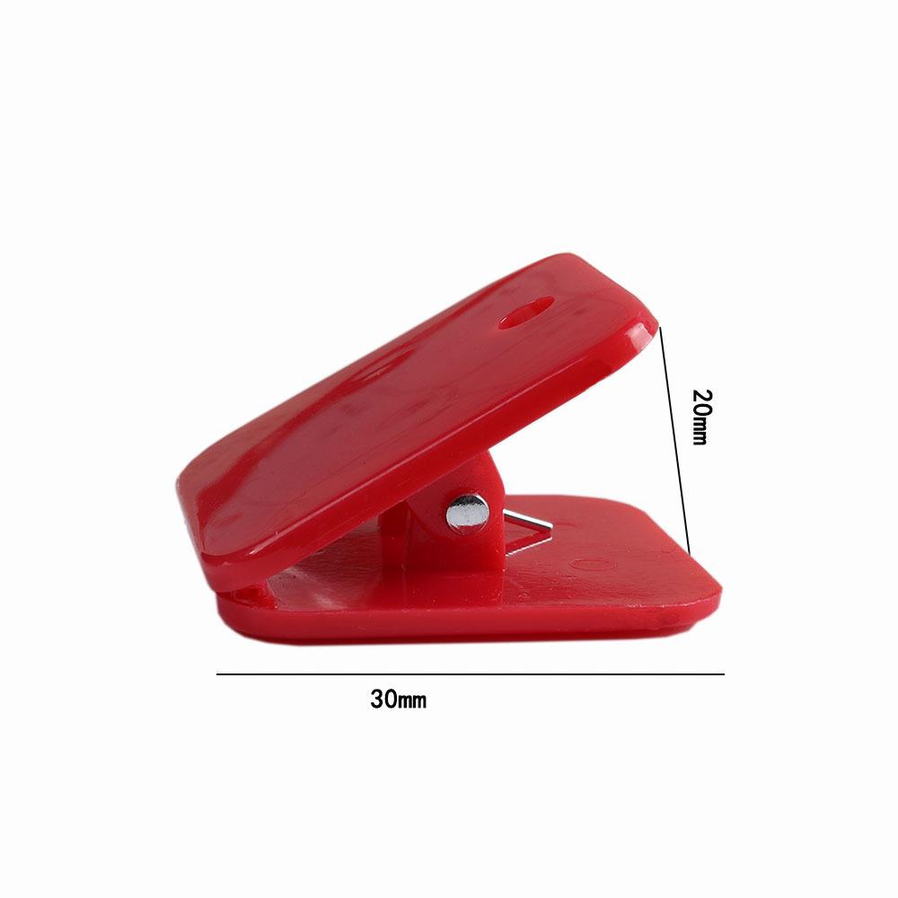 10 pezzi/confezione fermagli per cucire angoli in acrilico con coda lunga per forniture, morsetti in plastica per tessuti e camicie