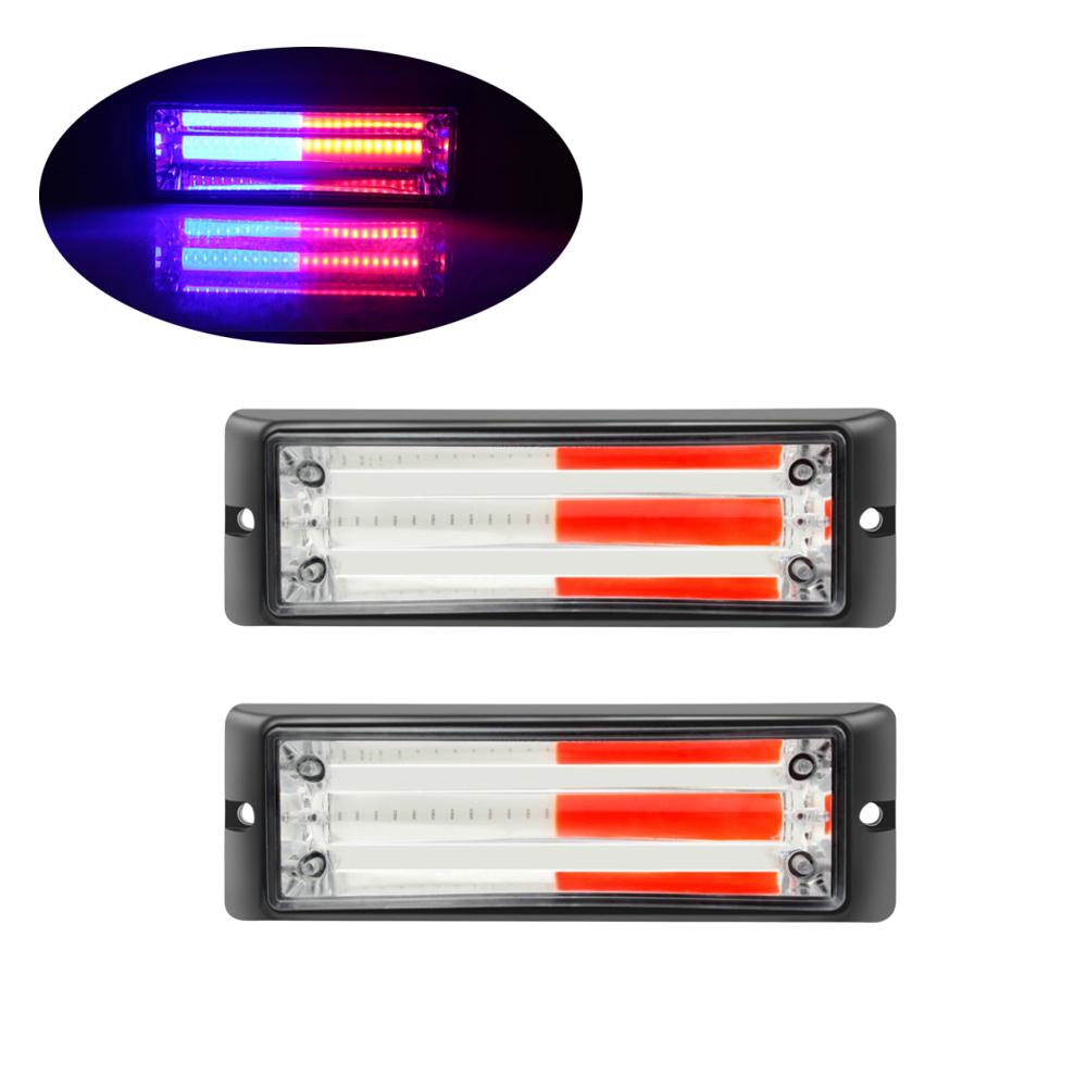 2PCS Led Lights for Auto Strobe Lights Cob Led Gazelle Auto Strobe Light Fireman Police Flashing  Emergency Warning Lights