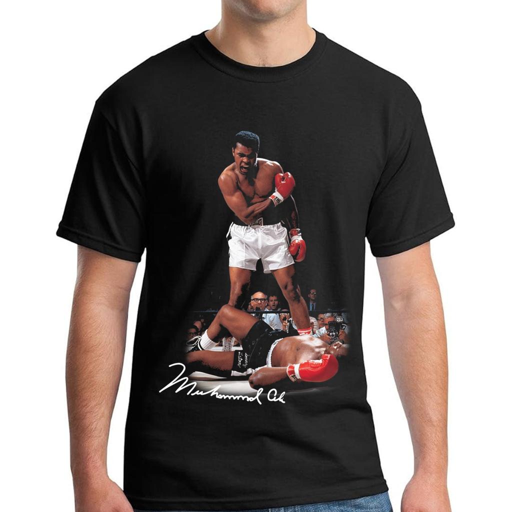 Muhammed Ali Boxen Aquarell T-Shirt Hohe Qualität Ultra Schwer Klein2XL