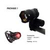 Set Faro Anteriore LED Ricaricabile 30000LM per Mountain Bike e Bici da Corsa