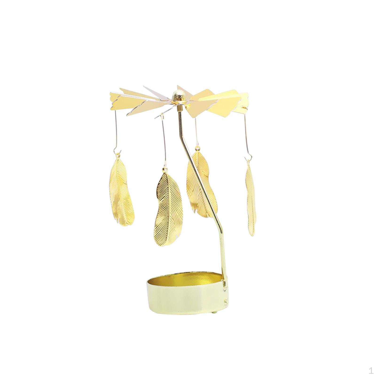 

Вращающийся подсвечник Aureate Metal Tealight Candlestick Decoration Romantic для праздничного стола