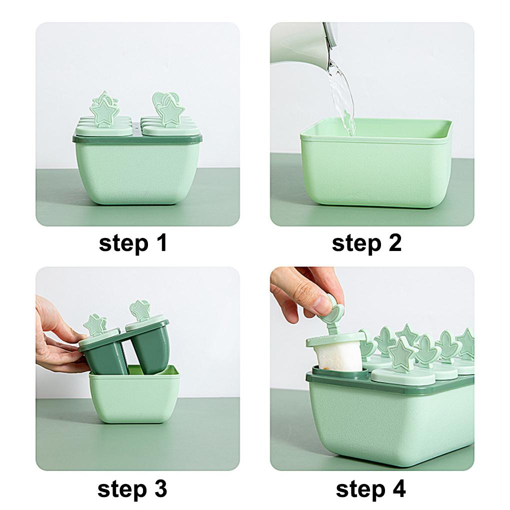 Eisform DIY PP-Kunststoff Eisform Sommerdessert-Maker Heimküchenwerkzeug