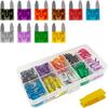 120PCS Mini Fuses Car Fuses Assortment Kit, Auto Blade Fuse Kit with Puller Tool, Quick Blow Insert Fuse(2A/3A/5A/7.5A/10A/15A/20A/25A/30A/35A)