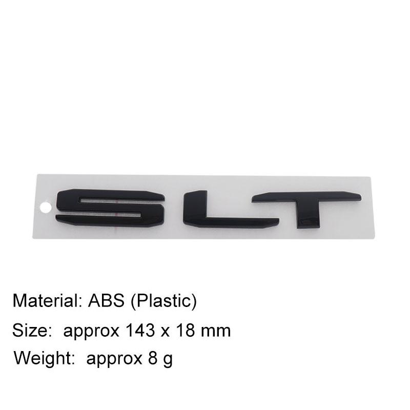 3D Premium ABS SLT Sticker Tail Bumper Badge Auto Rear Trunk Emblem Accessories Exterior Decoration