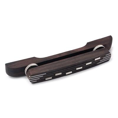 1 Palisander Jazzgitarrenbrücke, 6-saitig, schwebend, professionelle Gitarrenteile für Musikinstrument Jazzgitarre