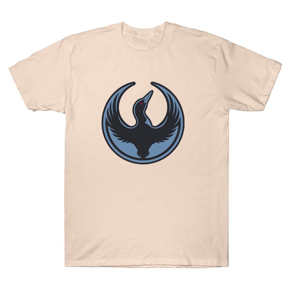 Rebel Loon Logo T Shirts Minnesota Rebel Alliance T-Shirt Crew Neck Combed Cotton Men Tees  Unisex Round Neck Short Sleeve Tops Men womens clothes