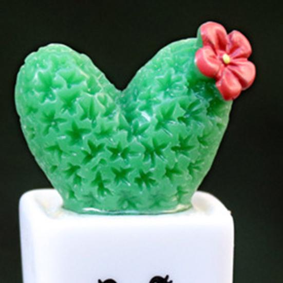 4/8 stk/sett Mini potteplante kaktus ornament Tegneserieuttrykk KJÆRLIGHET Form Kaktus Plantepotte Statue Figur Hjemmekontor Skrivebordsdekorasjon