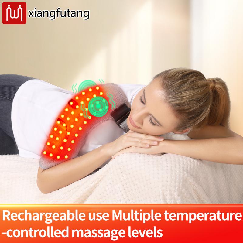 Red Light Bead Heated Single Shoulder Protector Relieves Arthritis Sore Muscle Shoulder Massage Support Adjustable Tightness