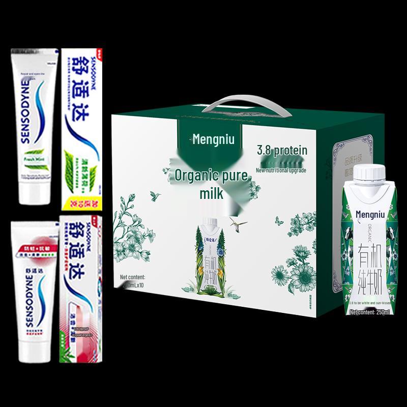 Sensodyne Toothpaste & Telunsu Organic Milk Bundle