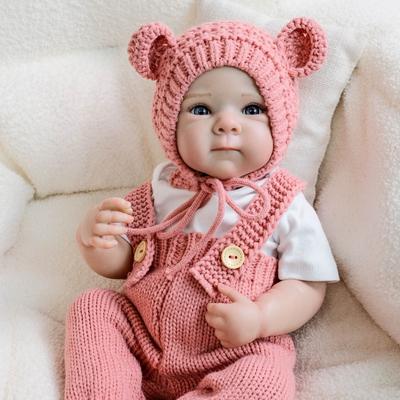 Real Looking Reborn Baby Girl Doll Bettie 18'' 48cm Full Body Silicone Vinyl Simulation Doll Handmade Exquisite 3D Painted Skin Newborn Dolls for Kids