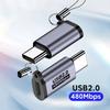 Micro USB To Type C Adapter Mini USB To USB C 480Mbps Fast Data Charging Connector USBC To Lightning Adapter for