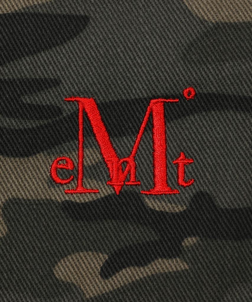 Mucent Carb Side Pintuck Camo Wide Cotton Pants Unisex