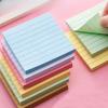 Colored Horizontal Line Sticky Notes Students Multifunctional Removable Note Paper Office Notes Memos Message Sticker Stationery