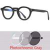 Round Photochromic Glasses Men Women UV Protection Myopia Eyewear 0 To 6 Diopters Lightweight Frame