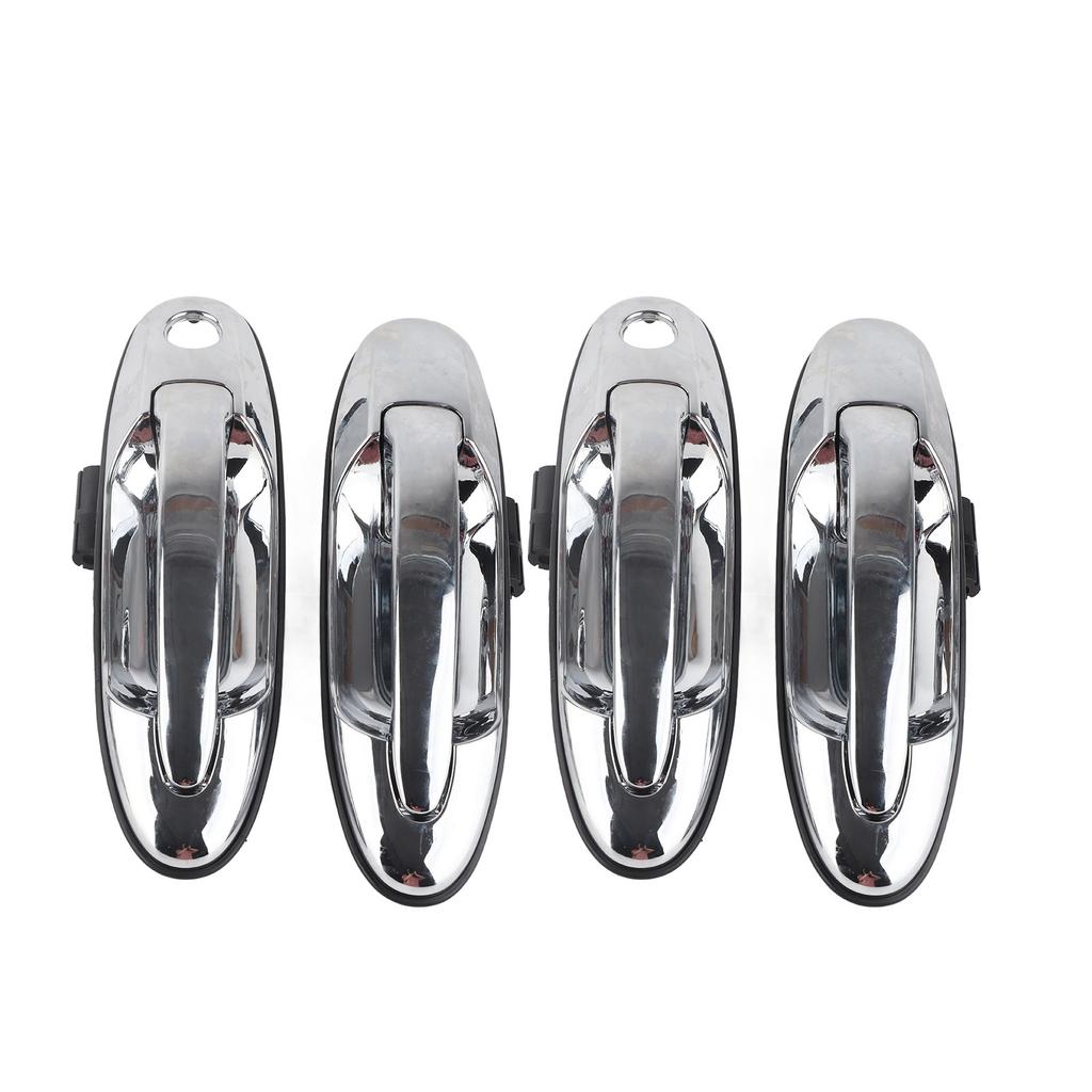 4 Peças Maçaneta de Porta Externa Cromada 69220‑60061 Substituição para Land Cruiser 1998‑2007
