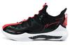 Badminton Shoes Unisex Mid Top Black/White/Red AYAS024-2