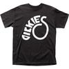 Camiseta Dickies com Logo Masculina Licenciada Banda de Rock N Roll Nova Preta