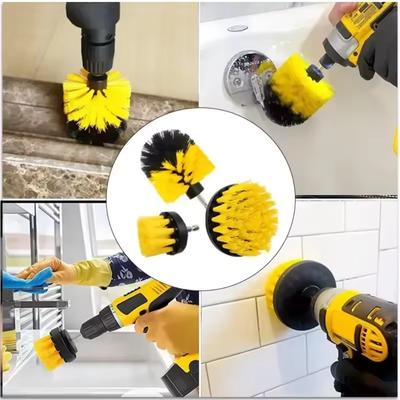 Drill Brush Attachment Set Power Scrubber For Bathroom Kitchen Tile Grout Carpet Cleaning Home Auto Use