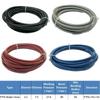 5M AN3 Motorcycle Braided PVC Stainless Steel PTFE Brake Line Hose FLUID HYDRAULIC Hose Racing Bike Brake Gas Oil Fuel Tube Pipe