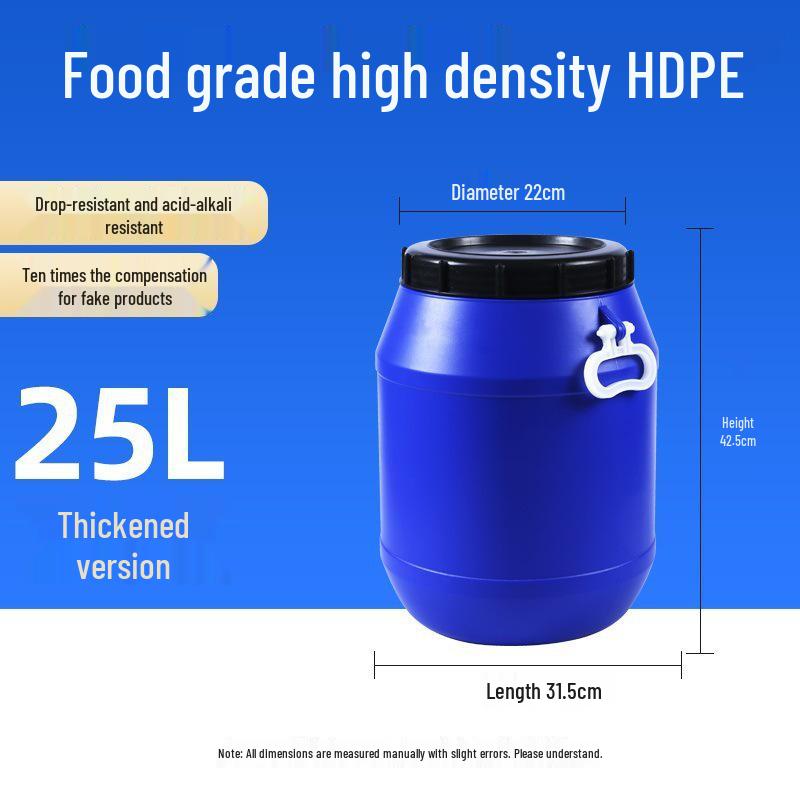 Multifunctional Square Food Grade Plastic Bucket: Composting, Water Storage, Fermentation, Oil Drum, Honey Seal, Chemical Use.