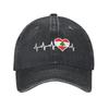 Lebanon Flag Heart Accessories Baseball Caps Unisex Casual  Caps Hat Adjustable Trucker Hats Snapback Cap