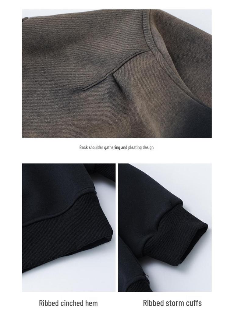 Trendiges Retro Kinder Fleece Sweatshirt & Hosen Set - Warmes Herbst/Winter Zweiteiler für Jungen