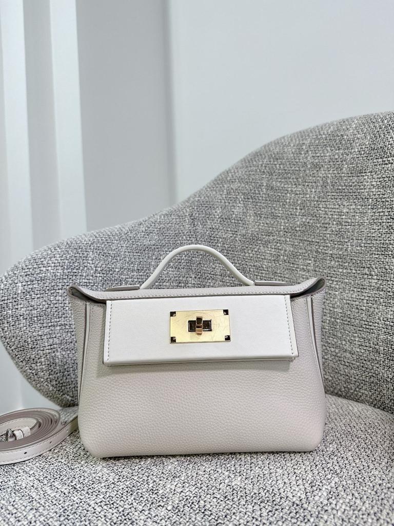 Togo cowhide 2424 bag lychee pattern shoulder bag hand bag high-end dumpling bag portable messenger bag female