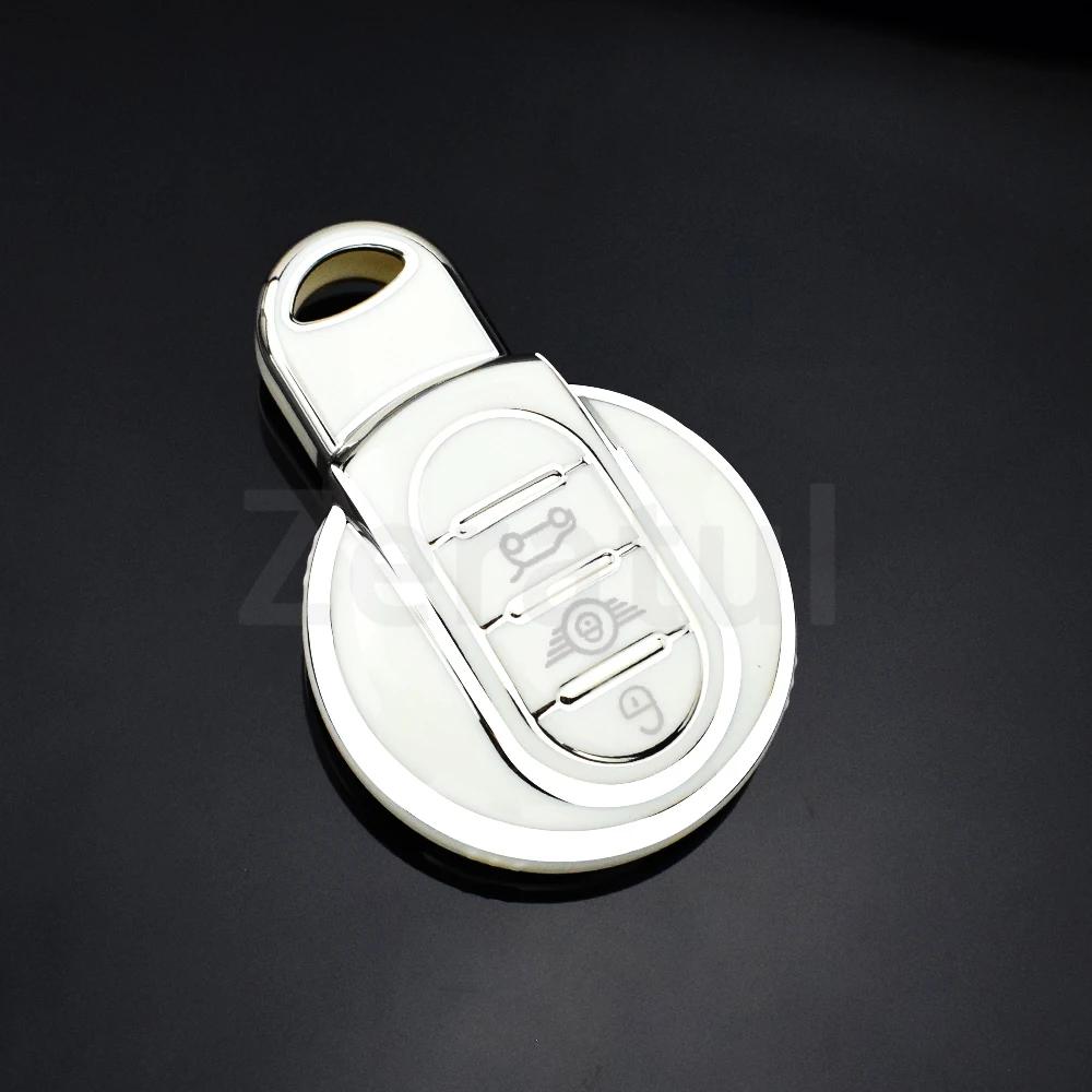 Soft Tpu Car Key Case Cover For Bmw Mini Coopers One Jcw F56 F55 F54 F57 F60 S Roadster Keyless Auto Shell Fob Holder Protector