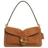 Tabby 36 Logo Sac à bandoulière en daim Grand Sac à bandoulière pour femme Caramel CEM12-B4CAR