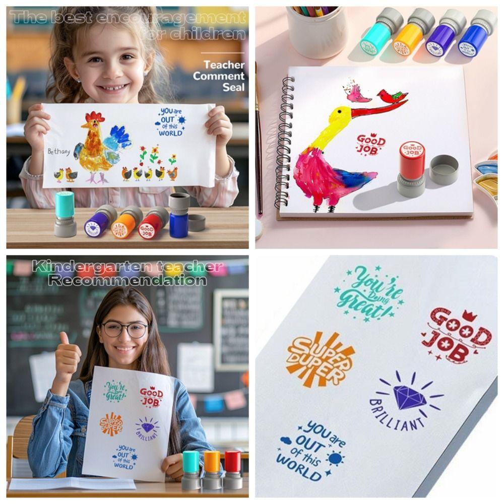 Automatic Inking Educational Behavior Stamp Encouragement Classroom Teacher Stamp  For Homework