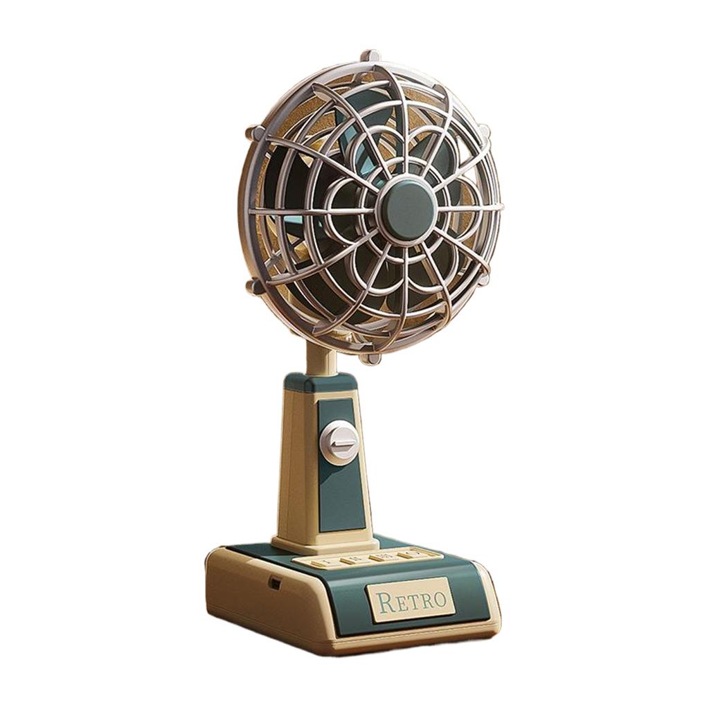 USB Charging Handheld Fan Retro Silent Mini Fan Summer Portable Outdoor Travel Office Mini Fan Ultra Quiet Folding Mini Fan New