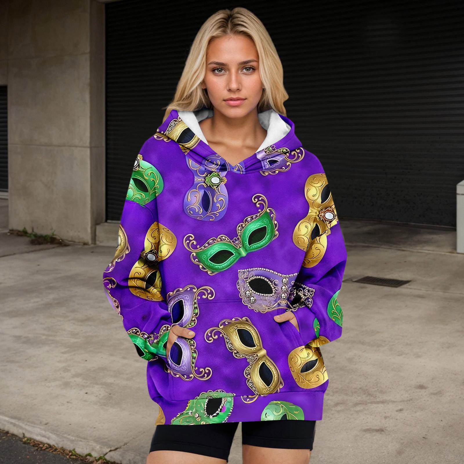 

Женские толстовки большого размера, флисовые толстовки, рубашки с длинными рукавами, пуловер, осенняя одежда с карманом XXL фиолетовый