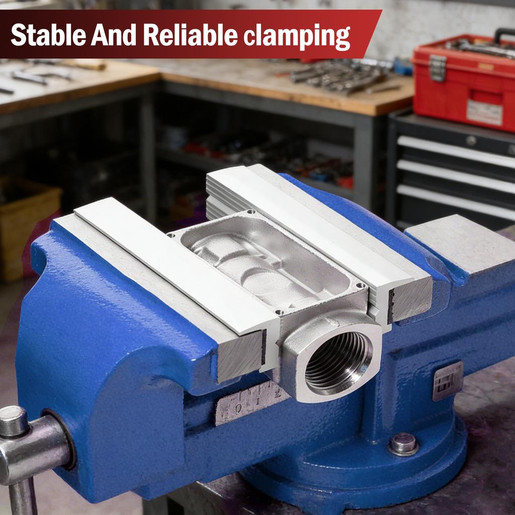 1 pair 4/6 inches Vise Jaws with Magnetic Universal Soft Vice Jaws Pads Covers Multi-Purpose Protector for Any Metal Vice