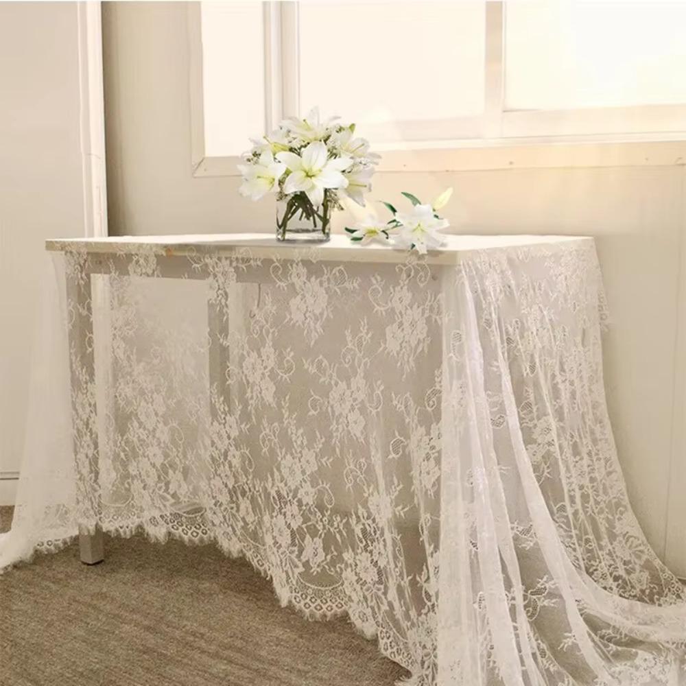 

Vintage Lace Tablecloth Multipurpose Bohemian Decoration New Table Cover 75*300cm