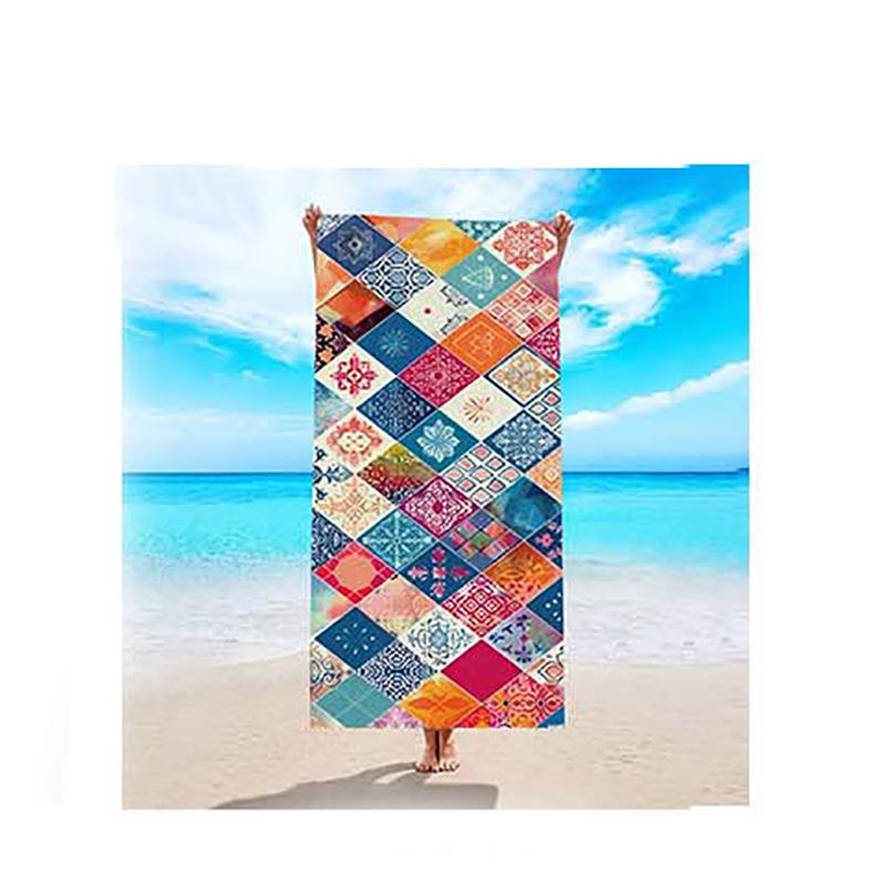 Microfiber Yoga Sports Towel Bohemian-style Outdoor Beach Towel Swimming Quick-drying Beach Towel