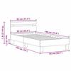 Bed Frame Black Oak Effect 193 x 95 x 88 cm Engineered Wood