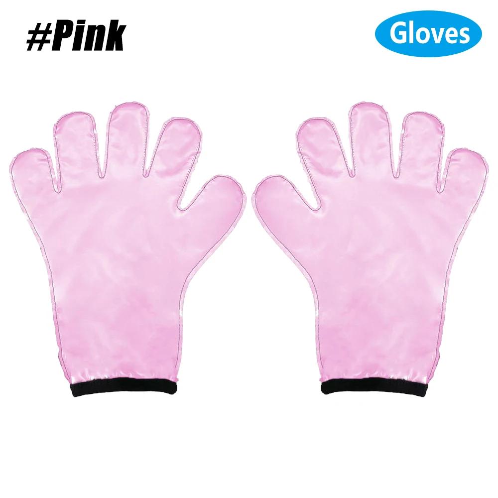 1Pair Sauna Gloves & Socks, Shower Reusable Workout Sweat Gloves for Home Bathing Sports Women Men Steam Room for Dry Hand Foot