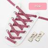 NEW Colourful Elastic Laces Sneakers Lock No Tie Shoelaces Kids Adult 8mm Wide Flat Shoelace Without Ties Shoes Accessories