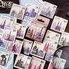46Pcs Vintage Stamp Style Stickers DIY Scrapbooking Stationery Sticker Retro Decorative Diary Decal Letter Stickers