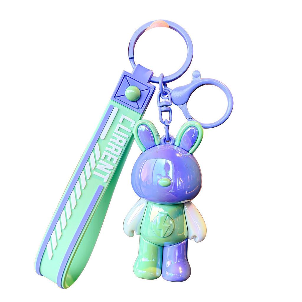 Stylish Keychain Bunny Fun Colored Resin Charm Ideal For Students And Couples