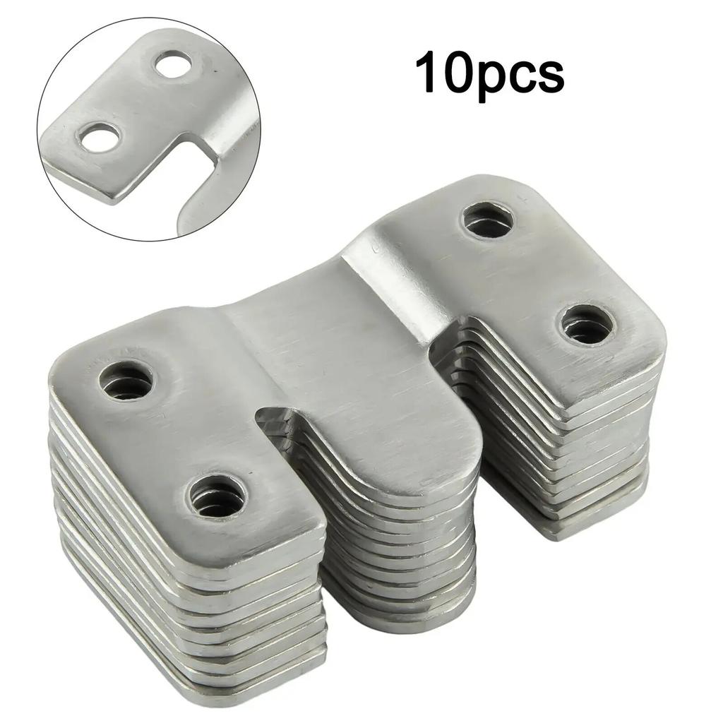 10pcs Stainless Steel Hanging Buckle Insert Picture Frame Mirror Frame Hanging Picture Buckle Bed Mirror Picture Frame Buckle