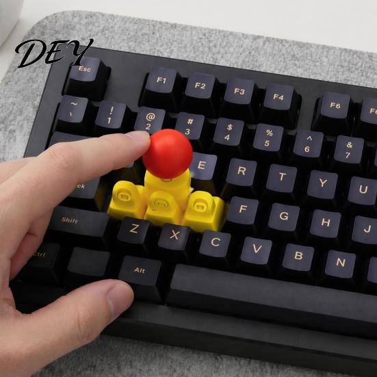 Handcrafted Gaming Art Keyboard Joystick Keycap, DIY 3D Printed Arcade Fighting Stick Adapter for Console Decoration WASD Keys, In-Game Movement