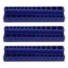 Metric Magnetic Socket Tray Blue Color Strong Magnetic Base Socket Organizer Holder for Work Area
