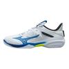 Mizuno Tênis Unissex Wave Claw Neo 2 Branco Azul Amarelo 71GA227026