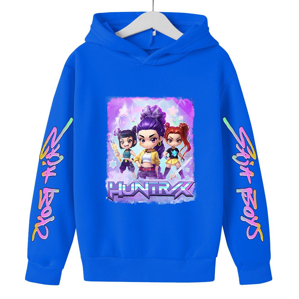 

Loose Versatile Sweatshirt Fashion Print Casual Hoodies Sweatshirts Girls 160
