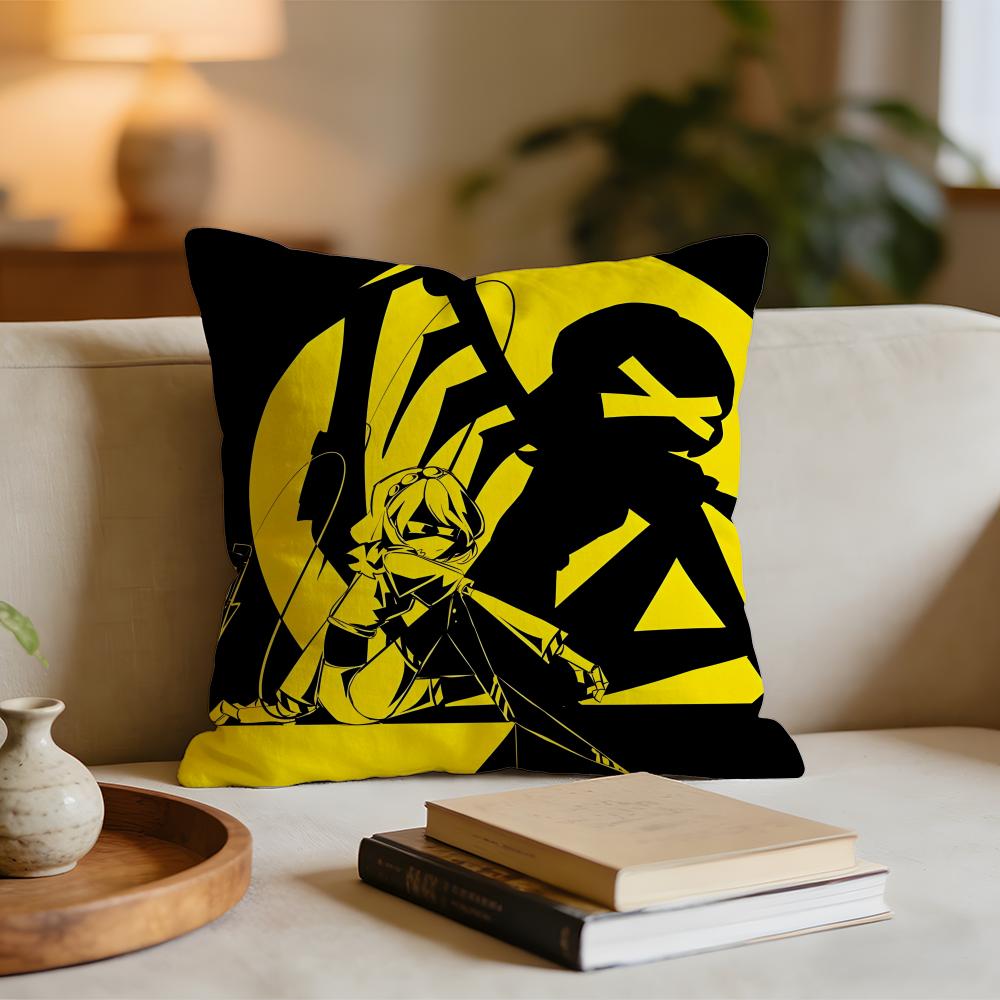 Anime MMurder Drones Cushion Cover Short plush pillowcase for bed sofa carwashable
