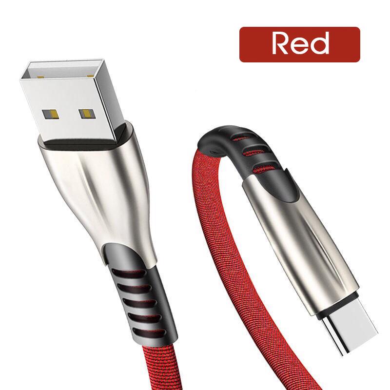 Cable de carga rápida de aleación de aluminio 6A, Cable de carga de 1m/2m aplicable a Android, Apple, tipo c, iPhone, ipad, OPPO, oneplus, Samsung