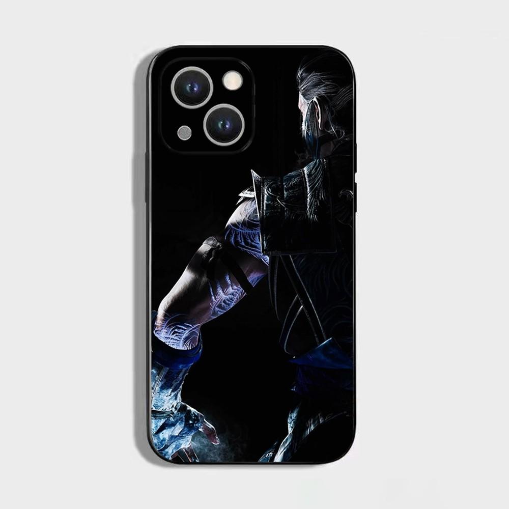 Game M-Mortal Kombat Phone Case For iPhone 16,15,14,13,12,11 Plus,Pro Max,XS,X,XR,SE,Mini,8,7,Soft Silicone Black Cover
