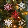 Gold Snowflake Acrylic Pendant Christmas Decoration