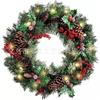 Christmas Wreath Door Hanging Decor Home Mall Window Party Festive Simulation Ornament
